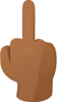 Middle finger skin 4 emoji emoji