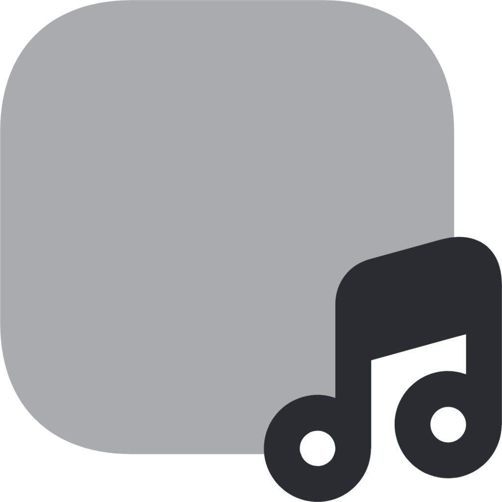 mini music sqaure icon