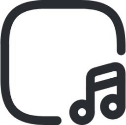 mini music sqaure icon