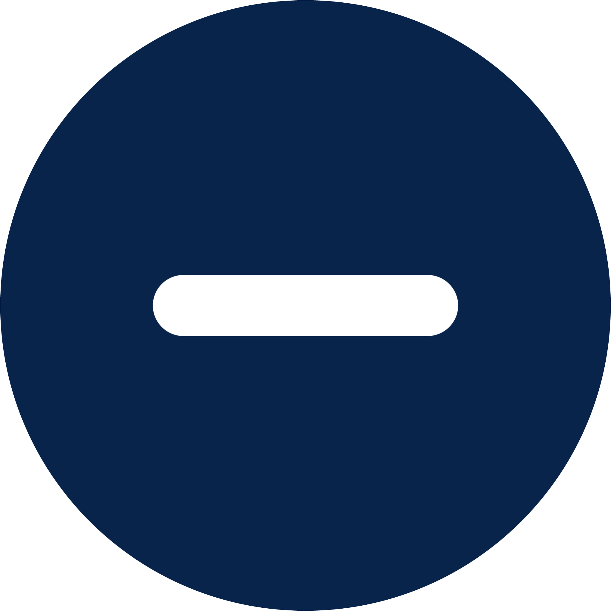 minus circle fill system icon