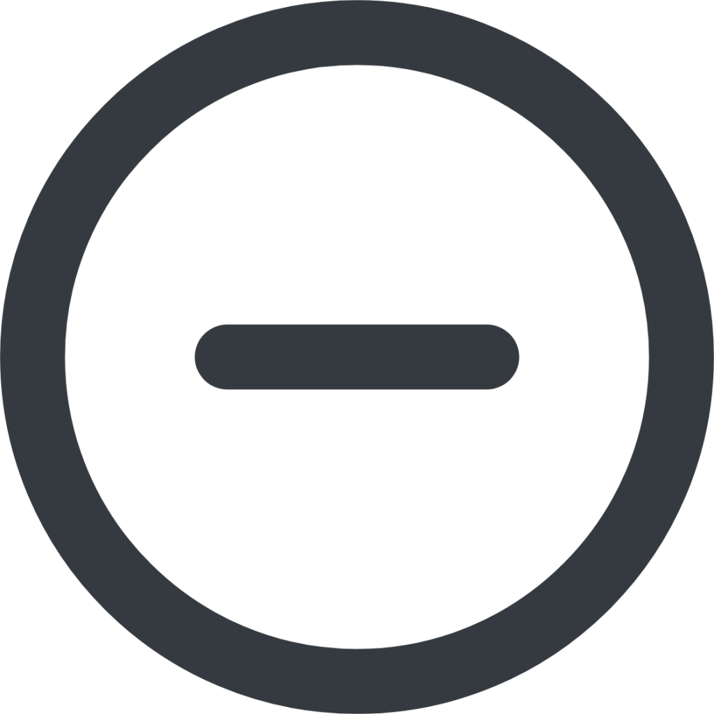 minus circle icon