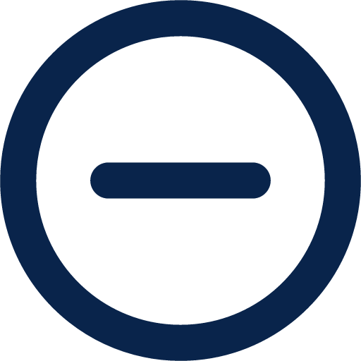 minus circle line system icon