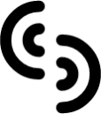 misaligned semicircle icon
