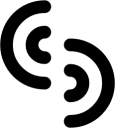 misaligned semicircle icon
