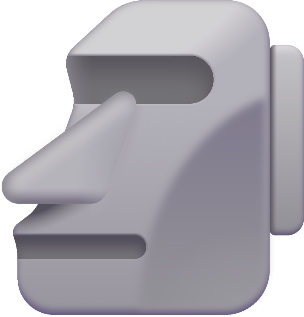 Moai Emoji (U+1F5FF)