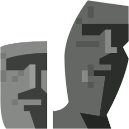 Moai Emoji Logo Silhouette For Download @