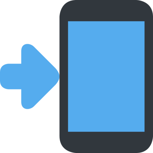 mobile phone with rightwards arrow at left emoji