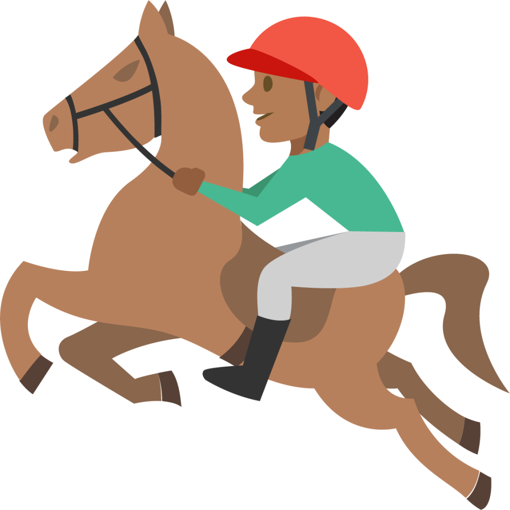 modern pentathlon medium dark skin tone emoji