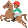 modern pentathlon medium dark skin tone emoji