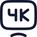 modern tv 4k icon