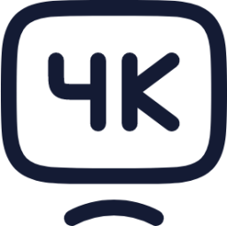 modern tv 4k icon