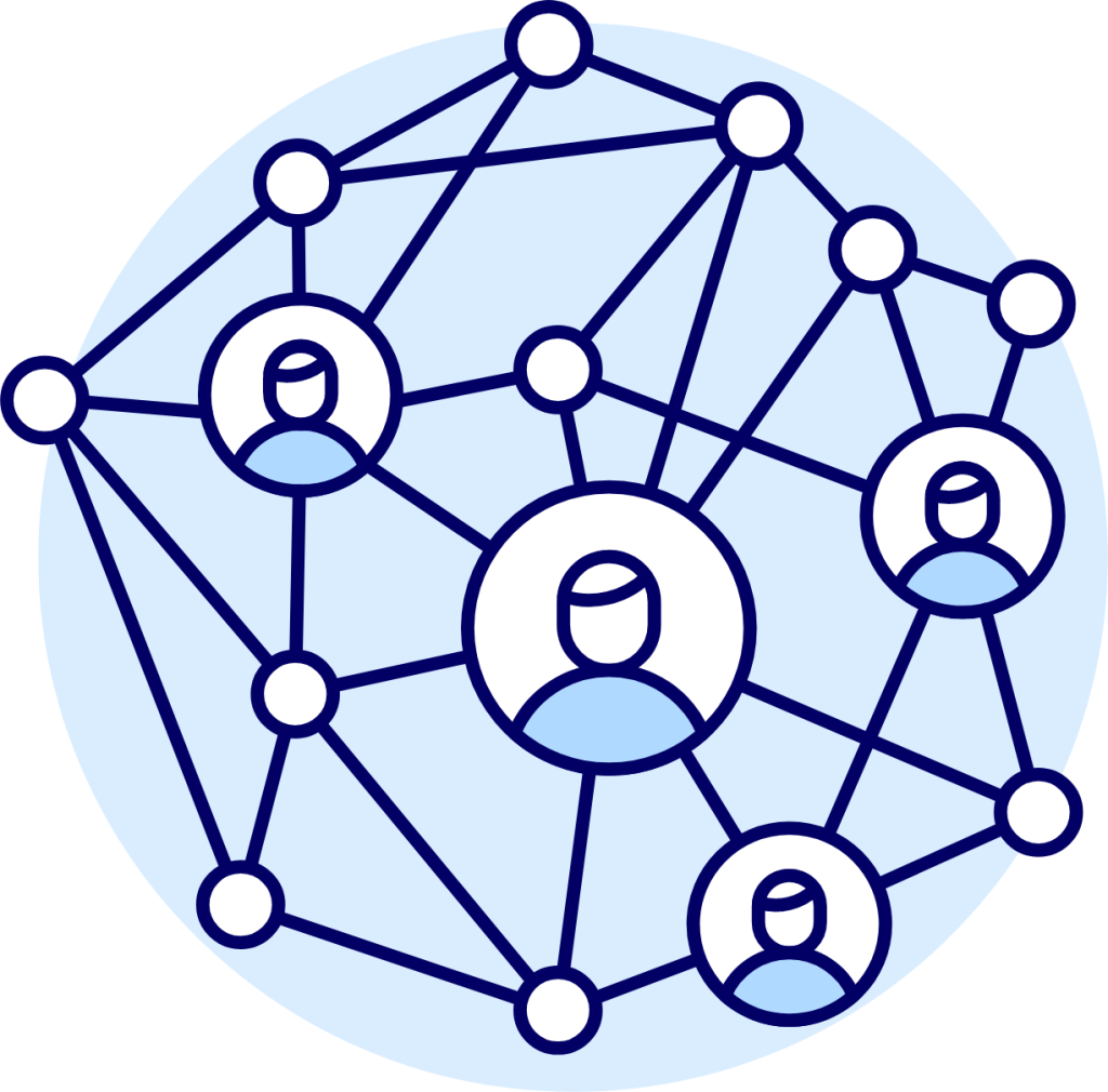 molecules connection network illustration