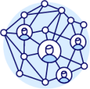 molecules connection network illustration