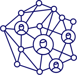 molecules network illustration