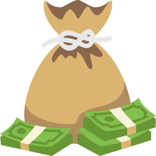 Money bag icon outline style Royalty Free Vector Image