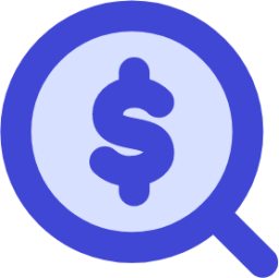money cash search dollar search pay product currency query magnifying cash business money glass icon
