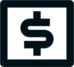 money dollar box line icon