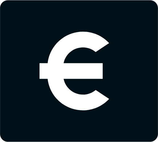 money euro box fill icon