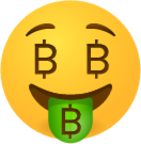 Money mouth face bitcoin emoji emoji