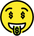 money-mouth face emoji