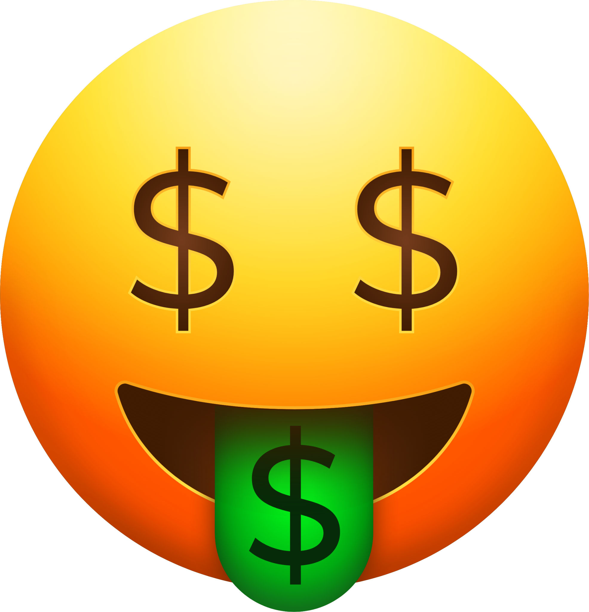 transparent money emojis