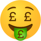 Money mouth face £ emoji emoji