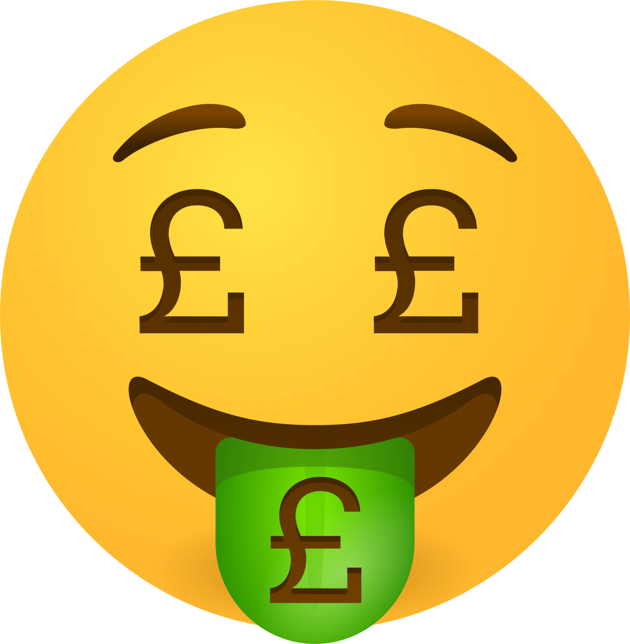 Money mouth face £ emoji emoji