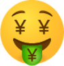 Money mouth face ¥ emoji emoji