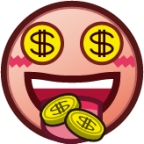 money mouth face (plain) emoji