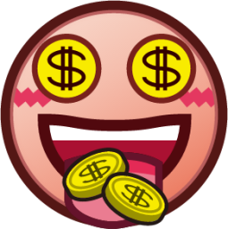 money mouth face (plain) emoji