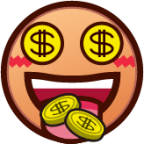 money mouth face (yellow) emoji