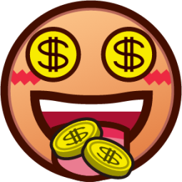 money mouth face (yellow) emoji