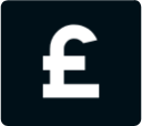 money pound box fill icon