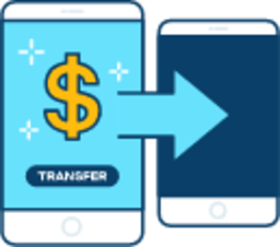 Money transfer illustration