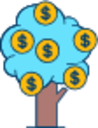 Money tree illustration