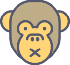monkey silent icon
