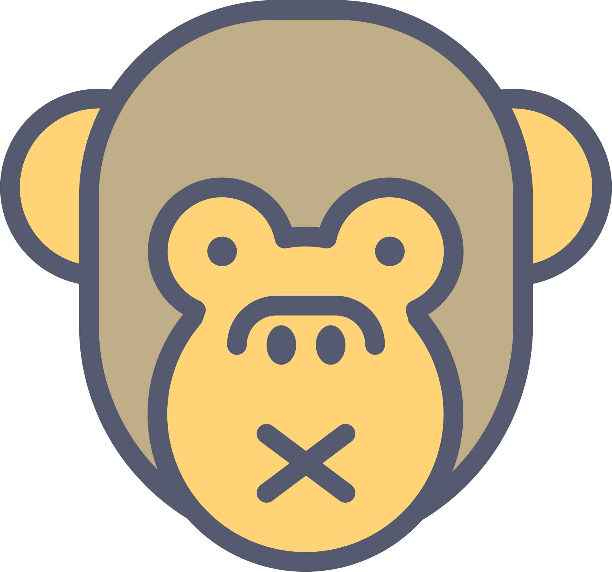 monkey silent icon