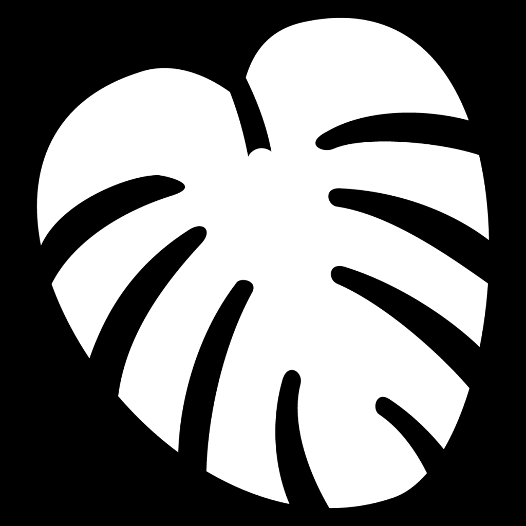 monstera leaf icon