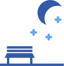 moon bench icon