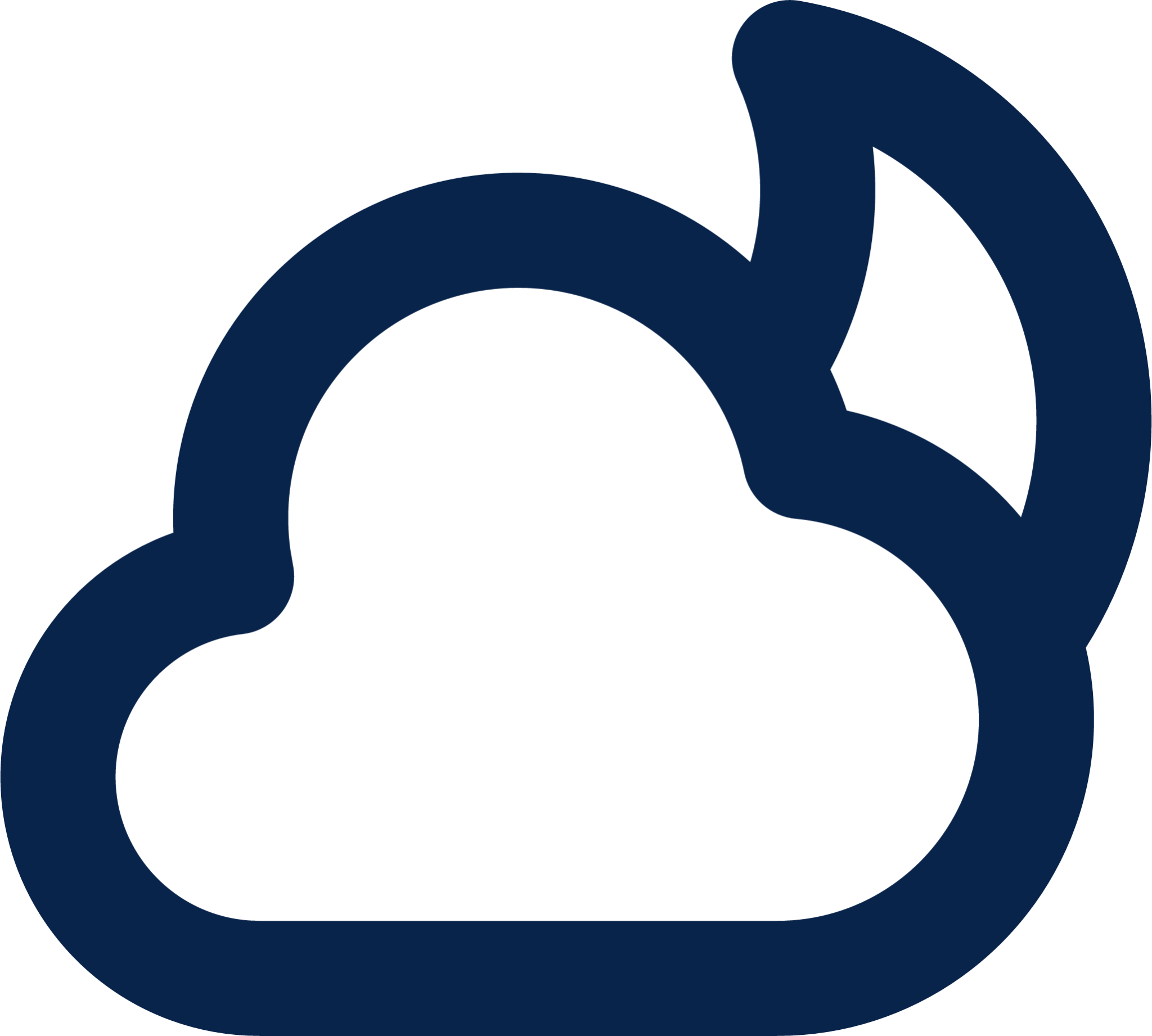 moon cloudy line weather icon