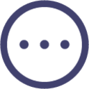 more h circle icon