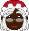 mother christmas (black) emoji