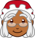 mother christmas (brown) emoji