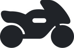 motorcycle (rounded filled) icon