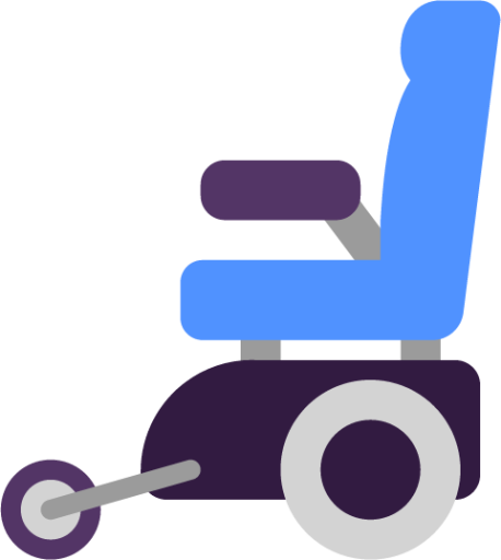 motorized wheelchair emoji