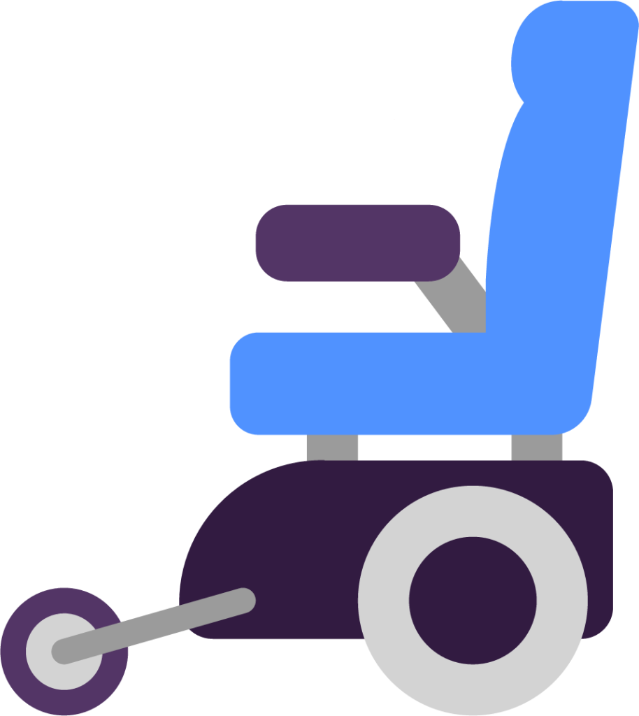 motorized wheelchair emoji