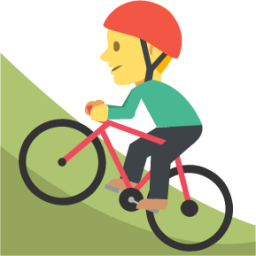 mountain bicyclist emoji
