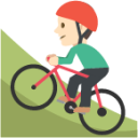 mountain bicyclist tone 1 emoji