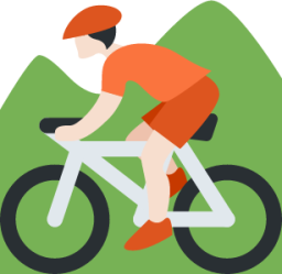 mountain bicyclist tone 1 emoji