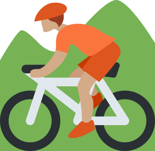 mountain bicyclist tone 3 emoji